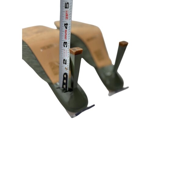 VICI Green Strappy Heeled Sandals Women 8.5 Straight Comfortable Square Toe 4 In - Picture 13 of 13